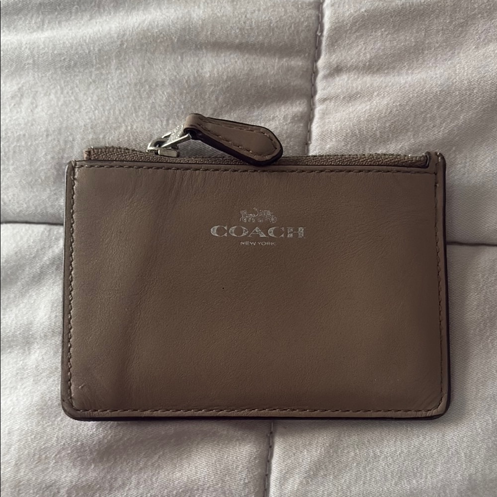Coach Brown Leather Card Holder